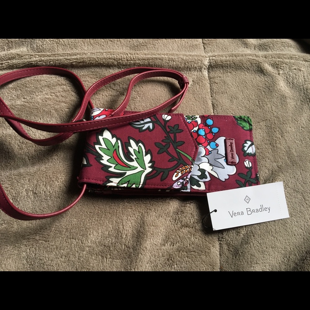 VERA BRADLEY Iconic RFID Envelope Crossbody Purse